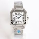 Cartier Santos Lady Medium Size 35.1*41.9*9.08mm 316L Steel 2824/9015 Movement Watch